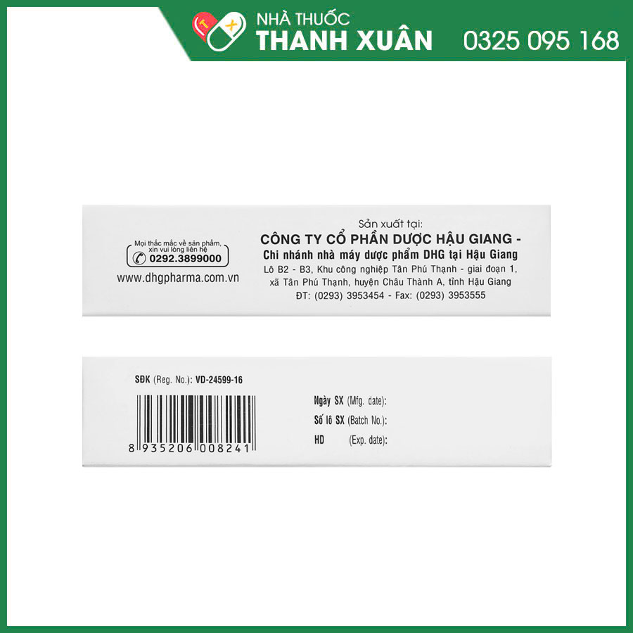 GliritDHG 500mg/5mg thuốc điều trị đái tháo đường týp 2